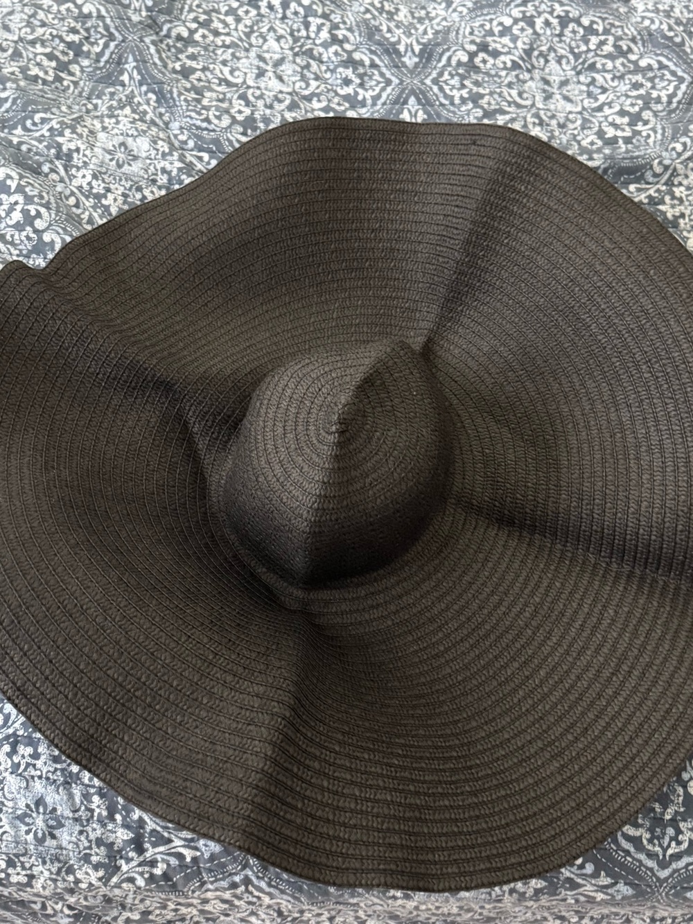 Matte Collection Wide Brim Sun Hat - Black